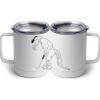 10 oz. White Stainless Steel Coffee Mug Thumbnail