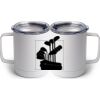 10 oz. White Stainless Steel Coffee Mug Thumbnail