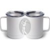 10 oz. White Stainless Steel Coffee Mug Thumbnail