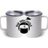 10 oz. White Stainless Steel Coffee Mug Thumbnail