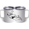 10 oz. White Stainless Steel Coffee Mug Thumbnail