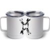 10 oz. White Stainless Steel Coffee Mug Thumbnail