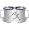 10 oz. White Stainless Steel Coffee Mug Thumbnail