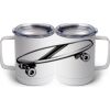 10 oz. White Stainless Steel Coffee Mug Thumbnail