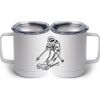 10 oz. White Stainless Steel Coffee Mug Thumbnail