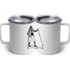 10 oz. White Stainless Steel Coffee Mug Thumbnail