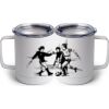 10 oz. White Stainless Steel Coffee Mug Thumbnail