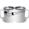 10 oz. White Stainless Steel Coffee Mug Thumbnail