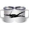10 oz. White Stainless Steel Coffee Mug Thumbnail