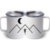 10 oz. White Stainless Steel Coffee Mug Thumbnail