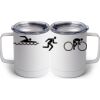 10 oz. White Stainless Steel Coffee Mug Thumbnail