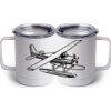10 oz. White Stainless Steel Coffee Mug Thumbnail