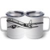10 oz. White Stainless Steel Coffee Mug Thumbnail