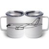 10 oz. White Stainless Steel Coffee Mug Thumbnail