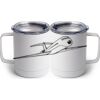 10 oz. White Stainless Steel Coffee Mug Thumbnail