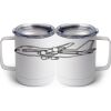 10 oz. White Stainless Steel Coffee Mug Thumbnail