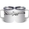 10 oz. White Stainless Steel Coffee Mug Thumbnail