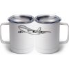 10 oz. White Stainless Steel Coffee Mug Thumbnail