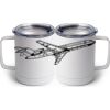 10 oz. White Stainless Steel Coffee Mug Thumbnail