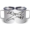 10 oz. White Stainless Steel Coffee Mug Thumbnail