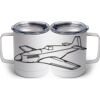 10 oz. White Stainless Steel Coffee Mug Thumbnail