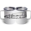 10 oz. White Stainless Steel Coffee Mug Thumbnail