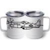 10 oz. White Stainless Steel Coffee Mug Thumbnail