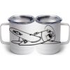 10 oz. White Stainless Steel Coffee Mug Thumbnail