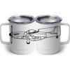 10 oz. White Stainless Steel Coffee Mug Thumbnail