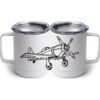 10 oz. White Stainless Steel Coffee Mug Thumbnail