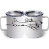 10 oz. White Stainless Steel Coffee Mug Thumbnail