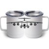 10 oz. White Stainless Steel Coffee Mug Thumbnail