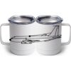 10 oz. White Stainless Steel Coffee Mug Thumbnail