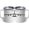 10 oz. White Stainless Steel Coffee Mug Thumbnail