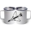 10 oz. White Stainless Steel Coffee Mug Thumbnail