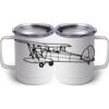 10 oz. White Stainless Steel Coffee Mug Thumbnail