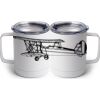 10 oz. White Stainless Steel Coffee Mug Thumbnail
