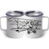 10 oz. White Stainless Steel Coffee Mug Thumbnail