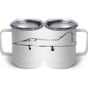 10 oz. White Stainless Steel Coffee Mug Thumbnail