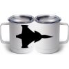 10 oz. White Stainless Steel Coffee Mug Thumbnail