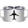 10 oz. White Stainless Steel Coffee Mug Thumbnail