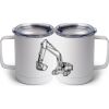 10 oz. White Stainless Steel Coffee Mug Thumbnail