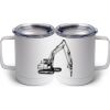 10 oz. White Stainless Steel Coffee Mug Thumbnail