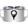 10 oz. White Stainless Steel Coffee Mug Thumbnail