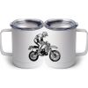 10 oz. White Stainless Steel Coffee Mug Thumbnail