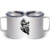 10 oz. White Stainless Steel Coffee Mug Thumbnail