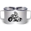 10 oz. White Stainless Steel Coffee Mug Thumbnail