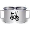 10 oz. White Stainless Steel Coffee Mug Thumbnail