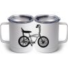 10 oz. White Stainless Steel Coffee Mug Thumbnail