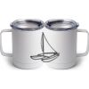 10 oz. White Stainless Steel Coffee Mug Thumbnail